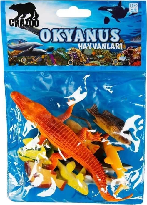 Okyanus Hayvanları Poşetli Hayvan Oyun Seti