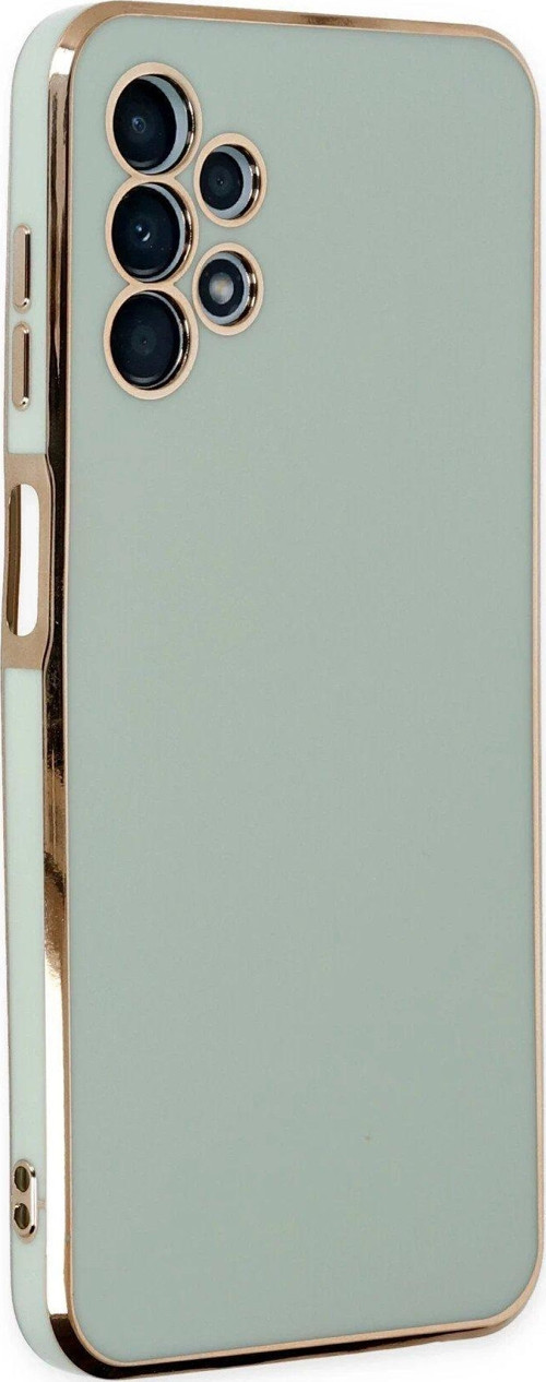 Galaxy A13 4G Kılıf Volet Silikon - Açık Yeşil-(5796)
