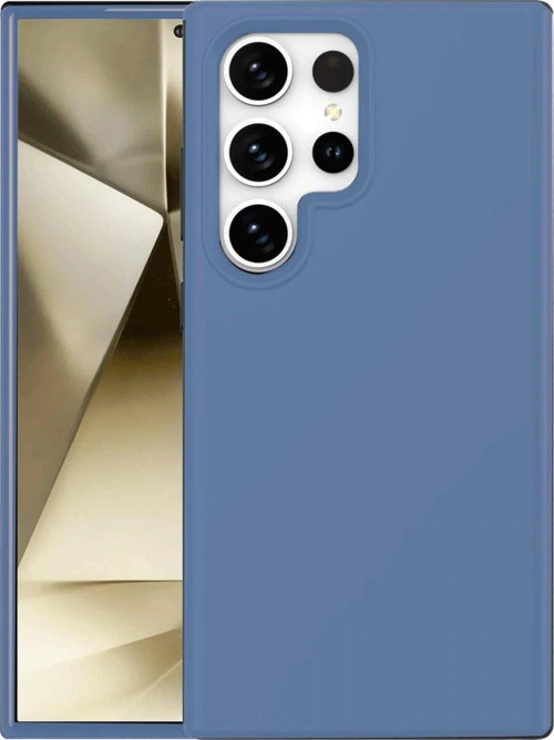 Galaxy S24 Kılıf First Silikon - Mavi-(5796)