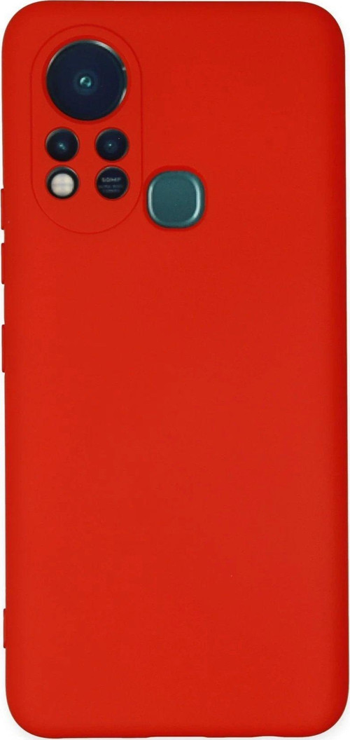 İnfinix Hot 11S Kılıf Nano Içi Kadife Silikon - Kırmızı-(5796)