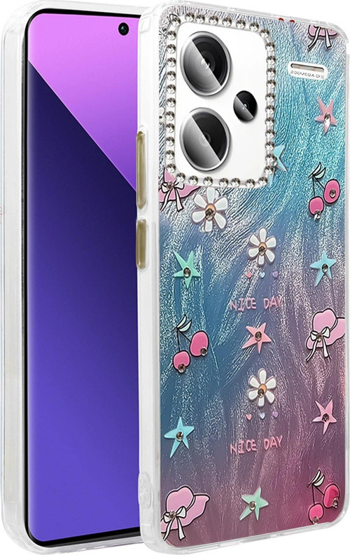 Redmi Note 13 Kılıf Blade Aynalı Desenli Kapak - Desen 4-(5796)