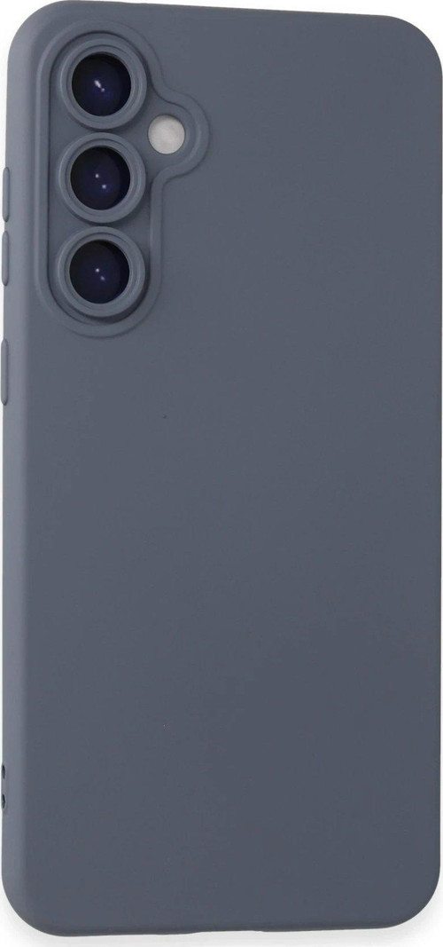 Galaxy S24 Kılıf Nano Içi Kadife Silikon - Gri-(5796)