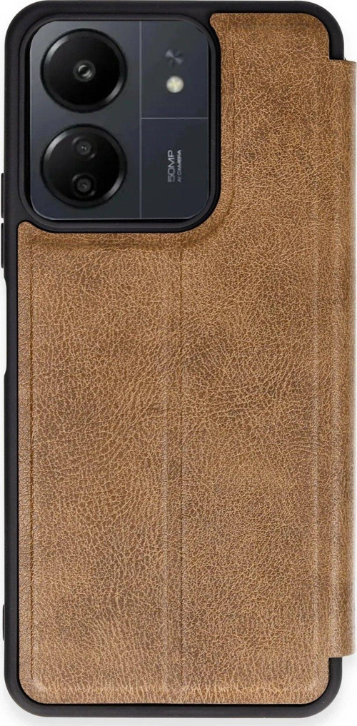 Redmi 13C Kılıf Flip Cover - Taba-(5796)