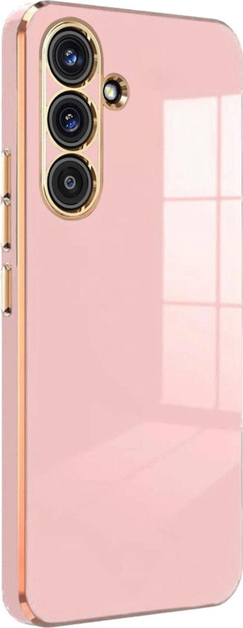 Galaxy S25 Kılıf Volet Silikon - Pembe-(5796)