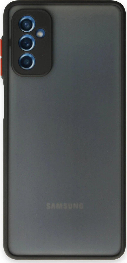 Galaxy M52 5G Kılıf Montreal Silikon Kapak - Siyah-(5796)
