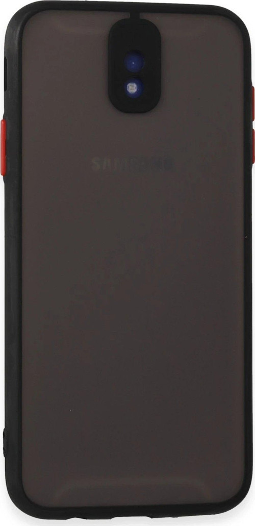 Galaxy J7 / J730 Kılıf Montreal Silikon Kapak - Siyah-(5796)