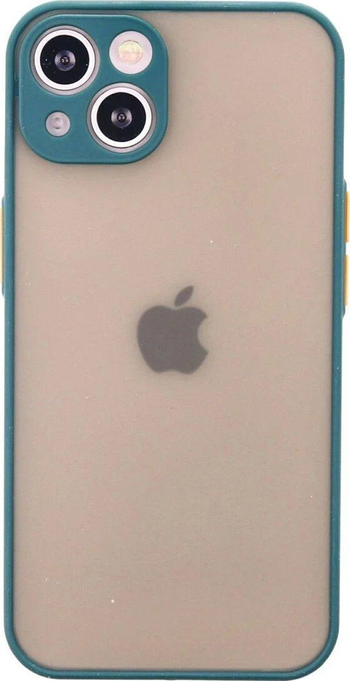 Iphone 14 Kılıf Montreal Silikon Kapak - Yeşil-(5796)
