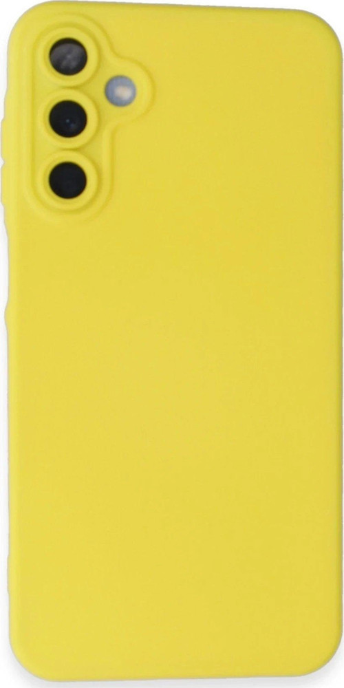 Galaxy A05S Kılıf Nano Içi Kadife Silikon - Sarı-(5796)