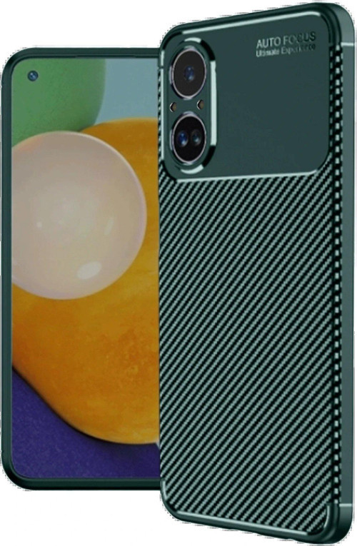 12 Lite Kılıf Auto Focus Karbon Kapak - Koyu Yeşil-(5796)