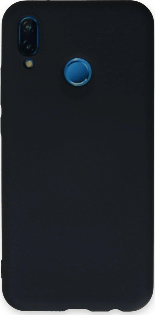 P20 Lite Kılıf Nano Içi Kadife Silikon - Lacivert-(5796)