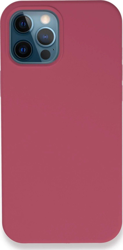 Iphone 12 Kılıf Lansman Legant Silikon - Fuşya-(5796)