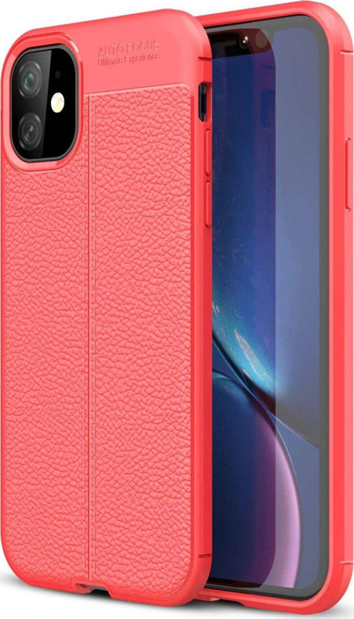 Iphone 11 Kılıf Auto Focus Kapak - Kırmızı-(5796)