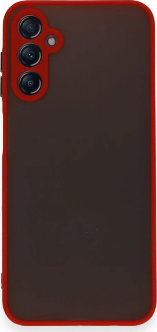 Galaxy A25 5G Kılıf Montreal Silikon Kapak - Kırmızı-(5796)