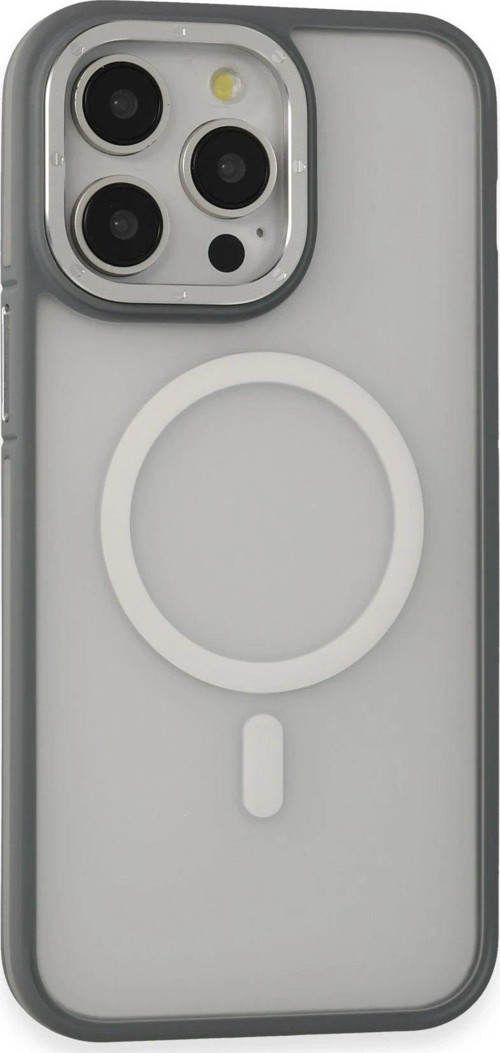 Iphone 14 Kılıf Rocky Magsafe Kapak - Gümüş-(5796)