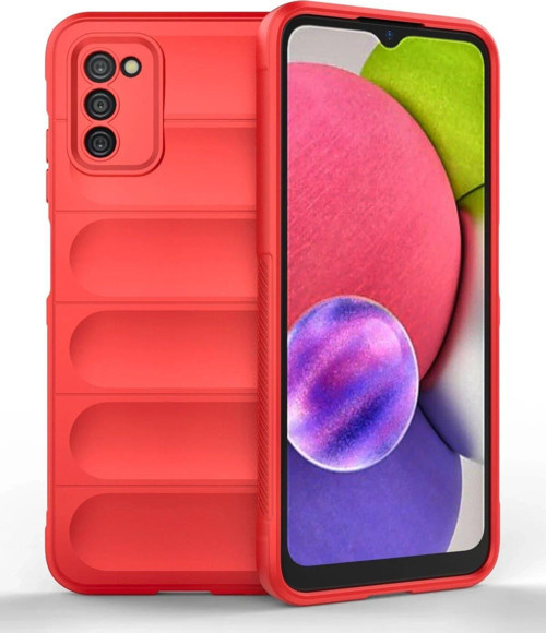 Galaxy A03S Kılıf Optimum Silikon - Kırmızı-(5796)
