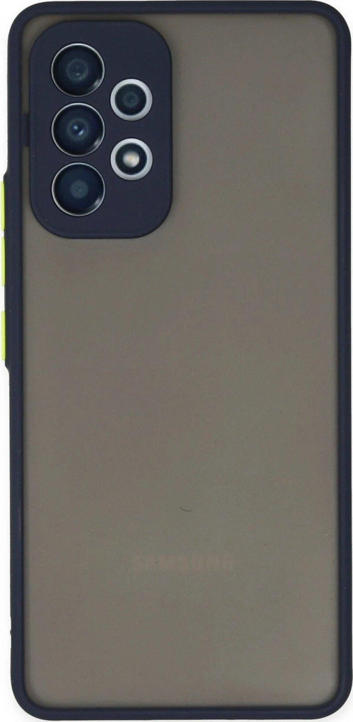 Galaxy A53 5G Kılıf Montreal Silikon Kapak - Lacivert-(5796)