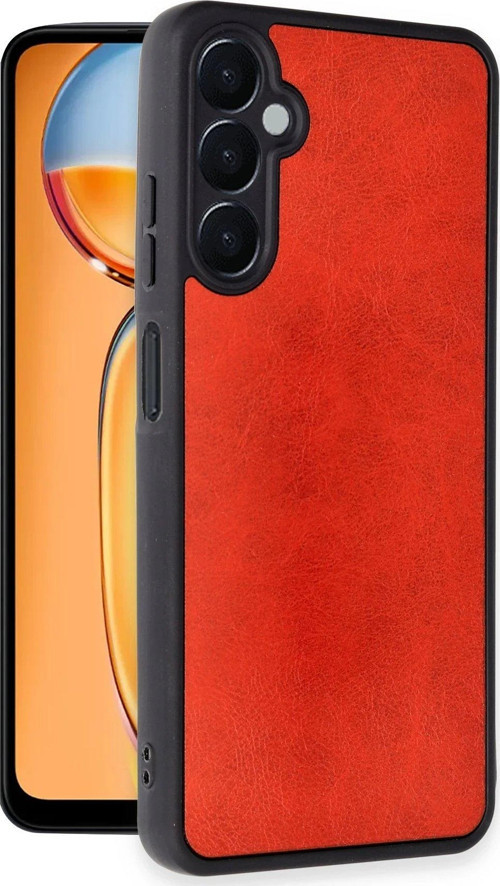 Galaxy A56 Kılıf Aras Deri Kapak - Kırmızı-(5796)