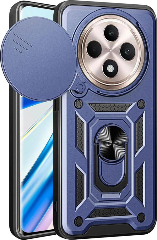 Redmi 14C Kılıf Pars Lens Yüzüklü Silikon - Lacivert-(5796)