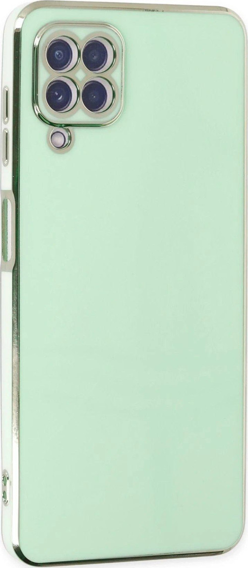 Galaxy A22 Kılıf Volet Silikon - Açık Yeşil-(5796)