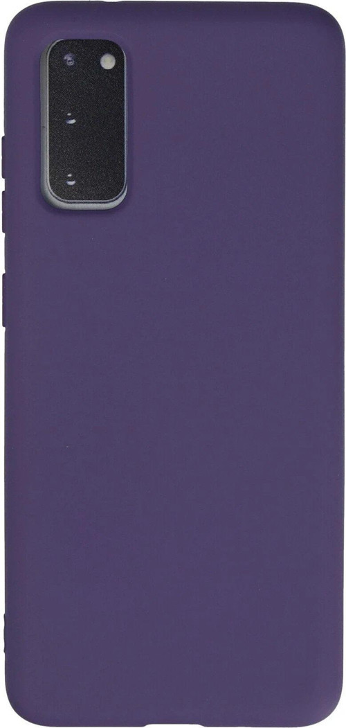 Galaxy S20 Kılıf Nano Içi Kadife Silikon - Mor-(5796)