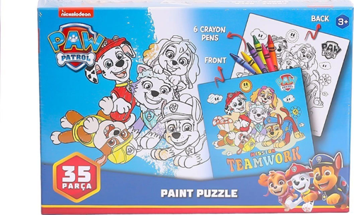 Pw7930 Paw Patrol Boyamalı Puzzle