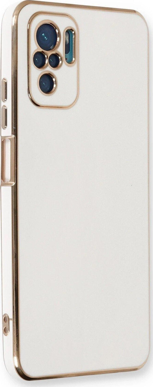 Redmi Note 10 Kılıf Volet Silikon - Beyaz-(5796)