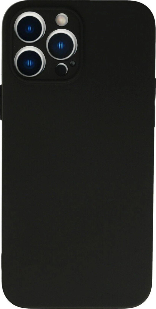 Iphone 13 Kılıf Nano Içi Kadife Silikon - Siyah-(5796)