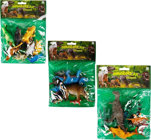Dinozorların Dünyası Poşetli Hayvan Oyun Seti Orta Boy -1 Adet Stokta Olan Gönderilir