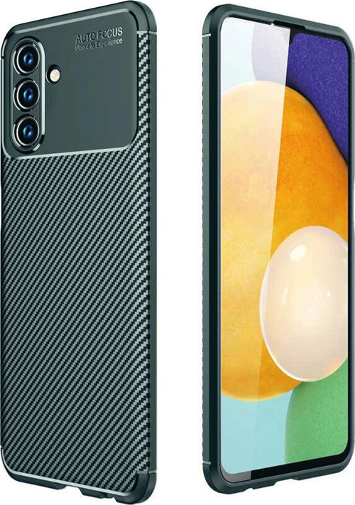 Galaxy A36 Kılıf Auto Focus Karbon Kapak - Koyu Yeşil-(5796)