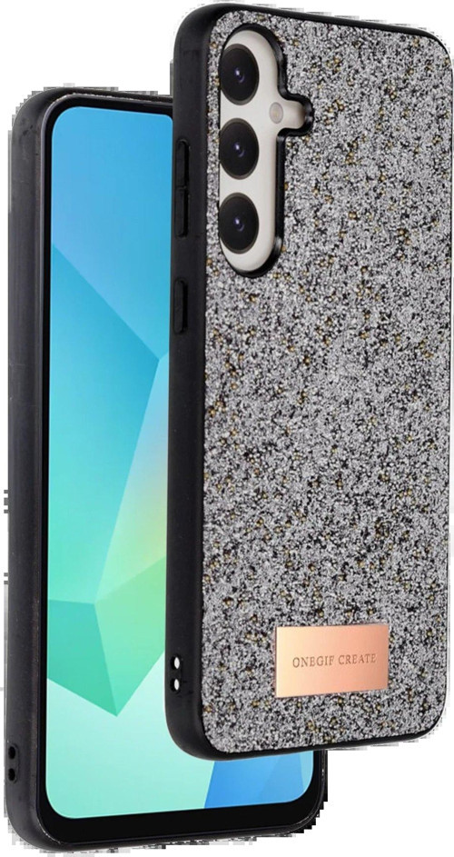 Galaxy A26 Bright Simli Kapak - Gümüş-(5796)
