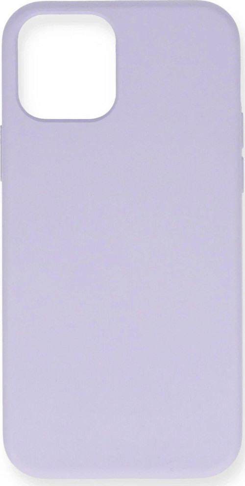 Iphone 12 Kılıf Nano Içi Kadife Silikon- Lila-(5796)