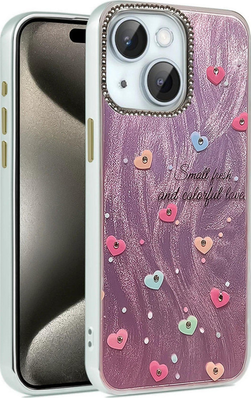 Iphone 14 Kılıf Blade Aynalı Desenli Kapak - Desen 8-(5796)