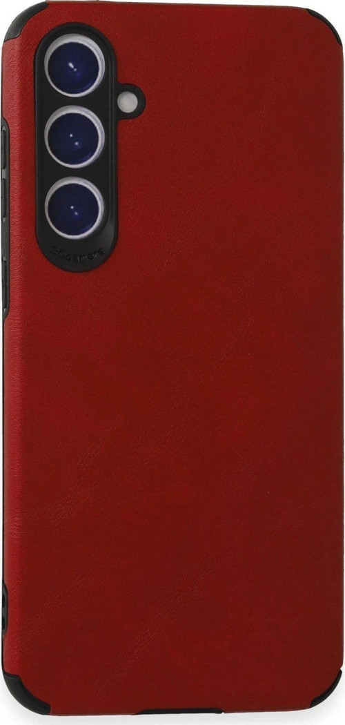 Galaxy S23 Fe Kılıf Loop Deri Silikon - Kırmızı-(5796)