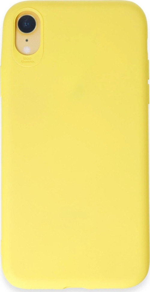 Iphone Xr Kılıf First Silikon - Sarı-(5796)