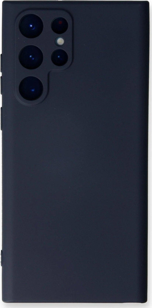 Galaxy S22 Kılıf Nano Içi Kadife Silikon - Lacivert-(5796)