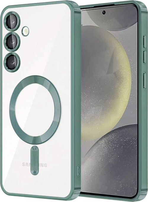 Galaxy S23 Kılıf Kross Magneticsafe Kapak - Koyu Yeşil-(5796)
