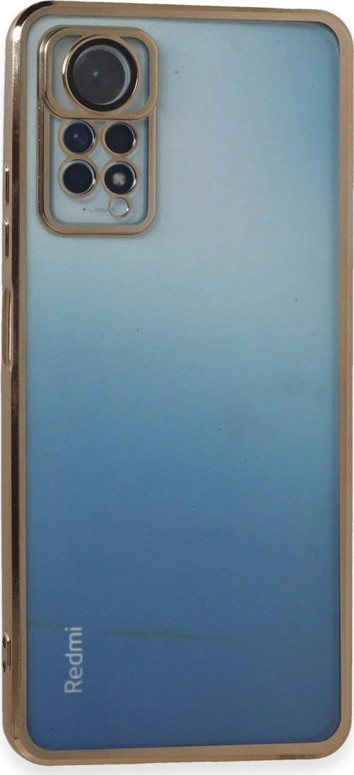 Redmi Note 12 4G Kılıf Lensli Silikon - Gold-(5796)