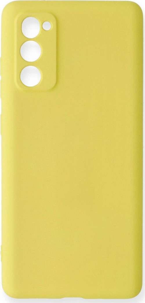 Galaxy S20 Fe Kılıf Nano Içi Kadife Silikon - Sarı-(5796)