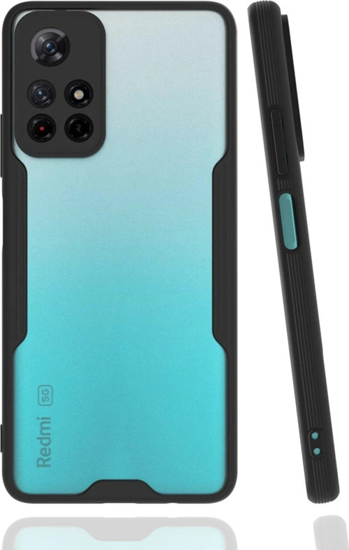 Redmi Note 11T Kılıf Platin Silikon - Siyah-(5796)