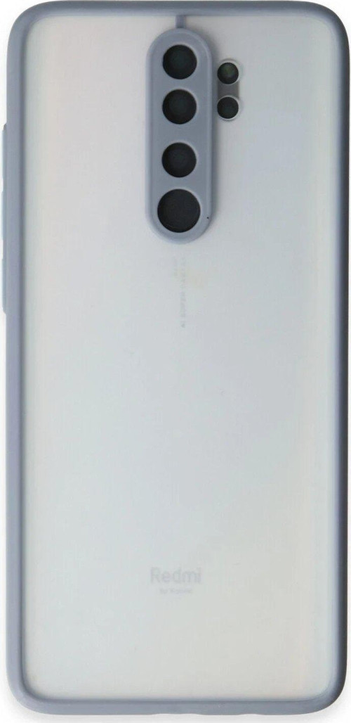 Redmi Note 8 Kılıf Montreal Silikon Kapak - Gri-(5796)