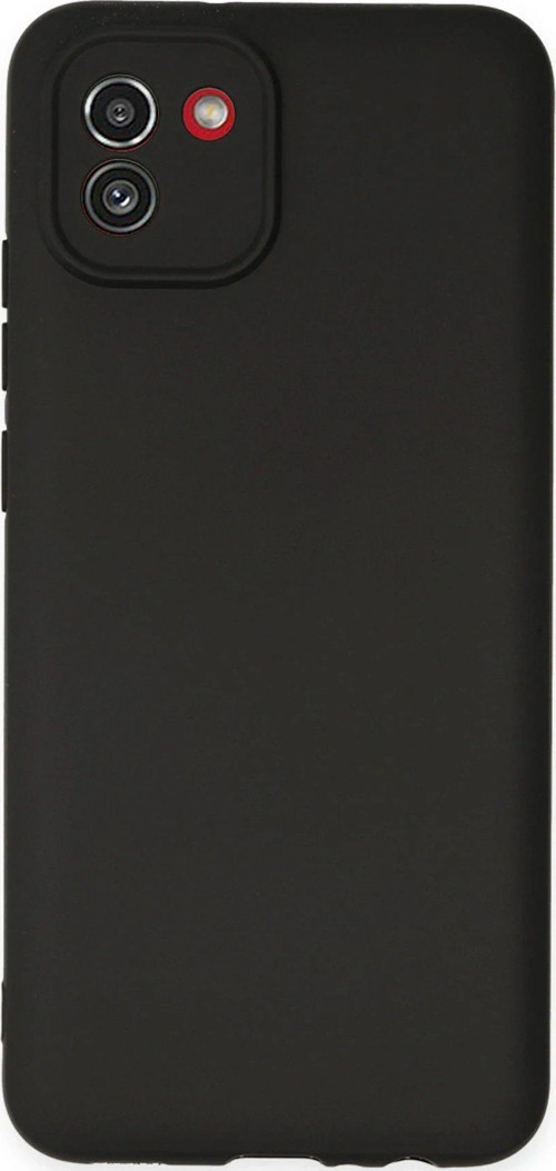 Galaxy A03 Kılıf First Silikon - Siyah-(5796)