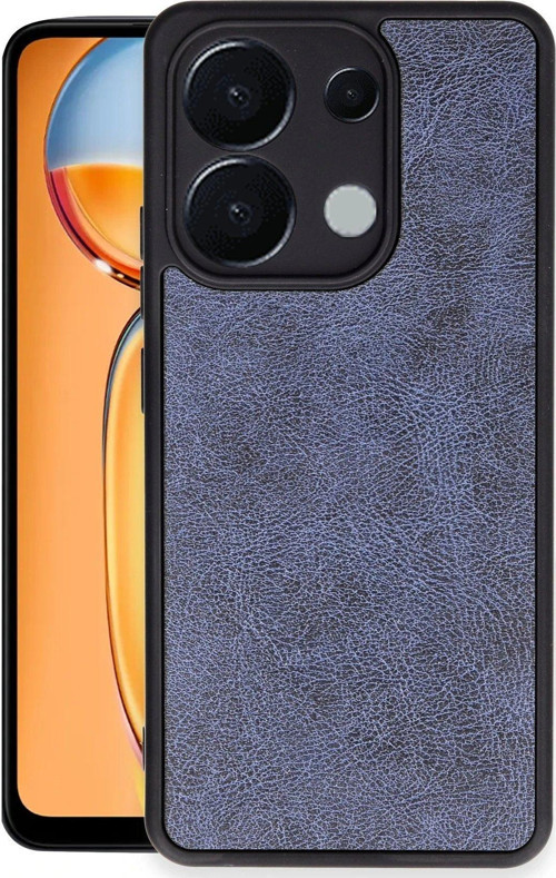 Redmi Note 13 4G Kılıf Aras Deri Kapak - Lacivert-(5796)