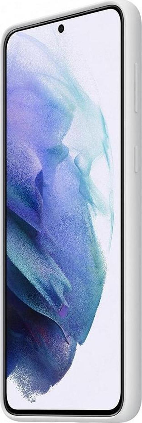 Galaxy S21 Plus ile Uyumlu Silikon Kılıf Açık Gri EF-PG996TJEGWW