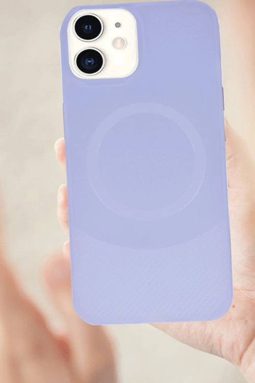 Iphone 11 Kılıf Maya Karbon Kapak - Lacivert-(5796)