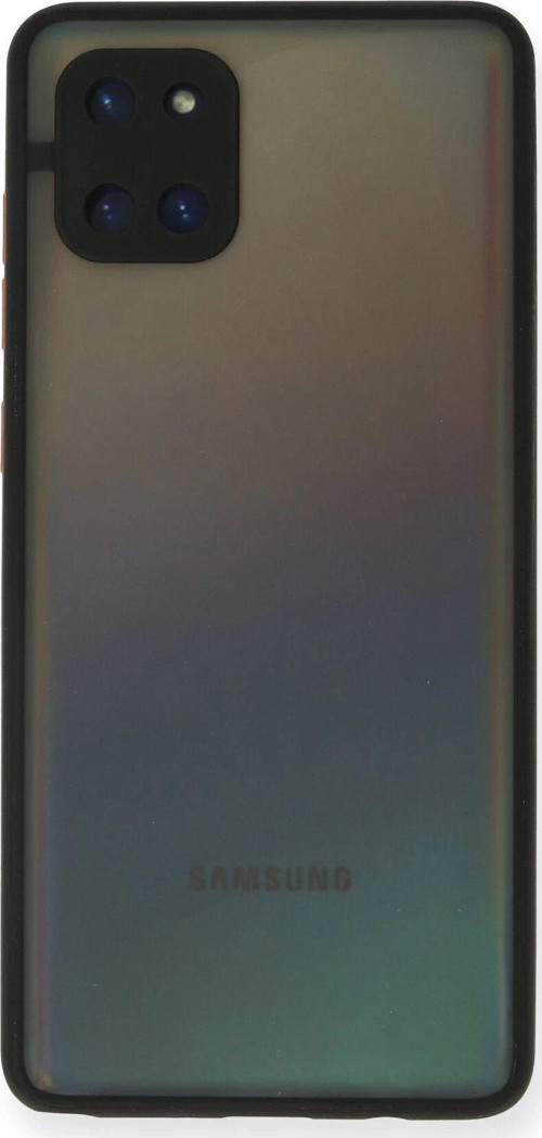Galaxy A81 / Note 10 Lite Kılıf Montreal Silikon Kapak - Siyah-(5796)