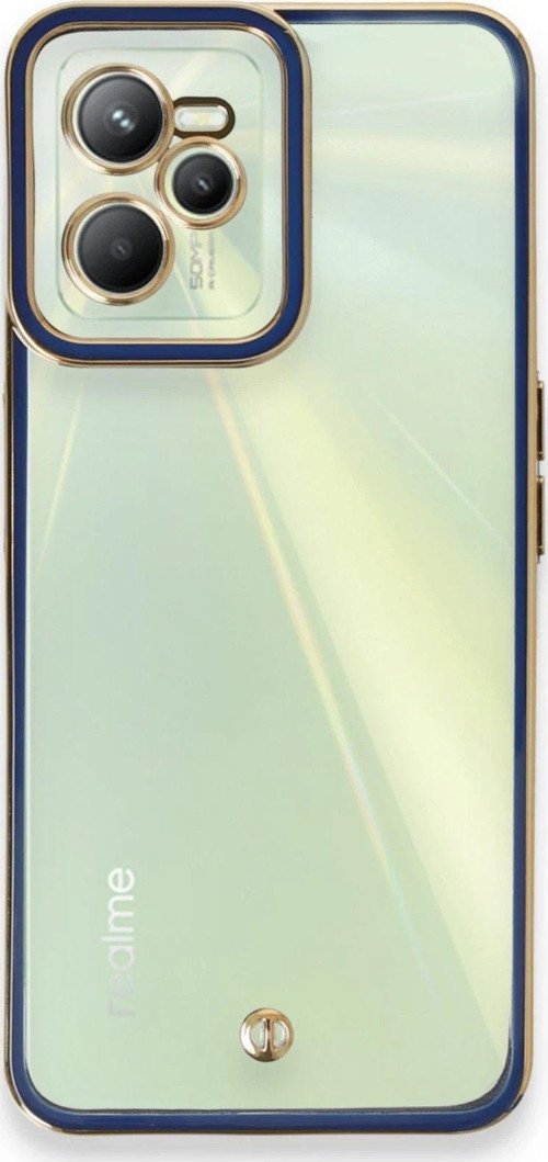 C35 Kılıf Liva Lens Silikon - Mavi-(5796)