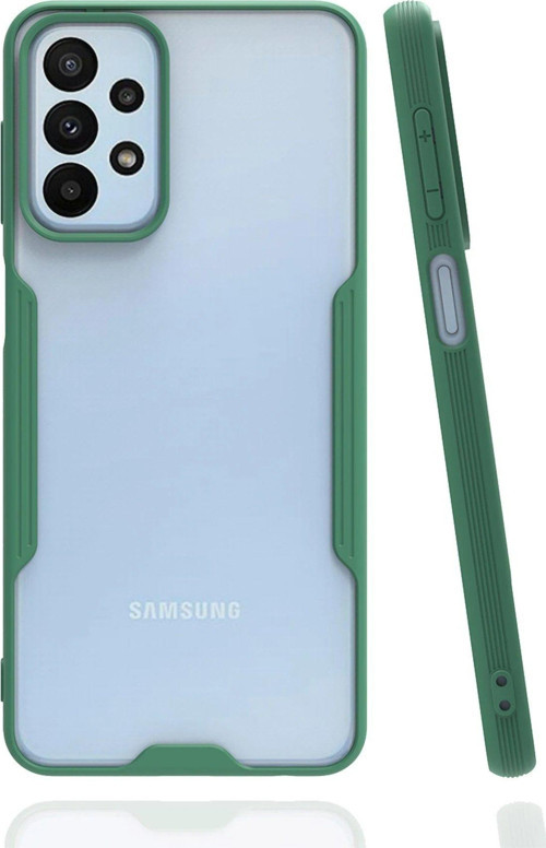 Galaxy A23 4G Kılıf Platin Silikon - Yeşil-(5796)