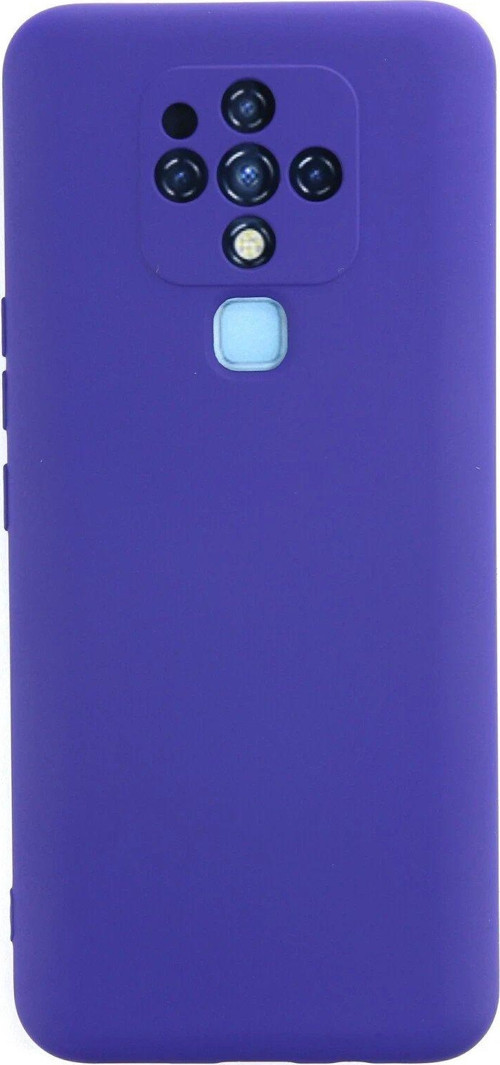Tecno Camon 16 Kılıf Nano Içi Kadife Silikon - Mor-(5796)