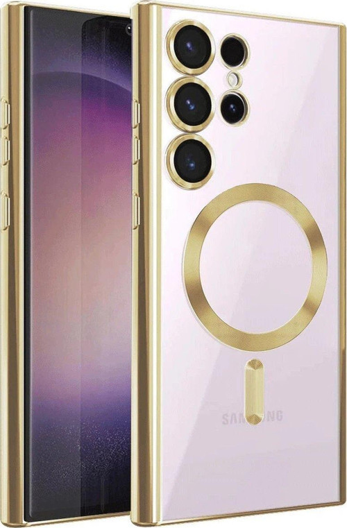 Galaxy S22 Kılıf Kross Magneticsafe Kapak - Gold-(5796)