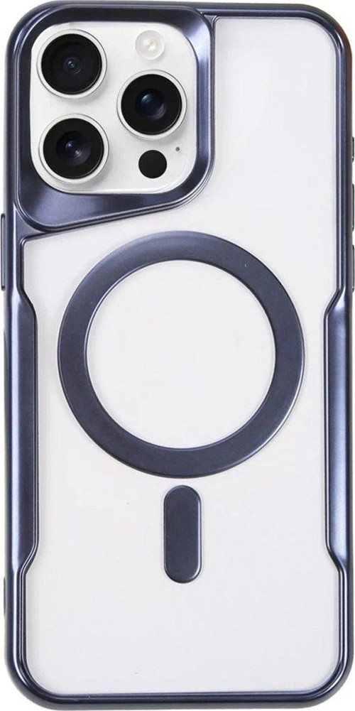 Iphone 15 Kılıf Boyi Magsafe Silikon Kapak - Lacivert-(5796)